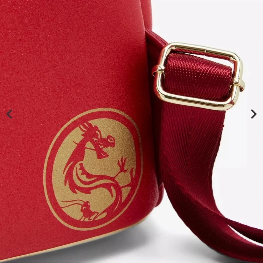 Loungefly Disney Mulan Glitter Mushu Figural Mini Backpack
